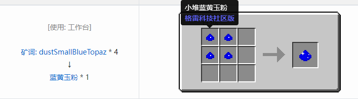 我的世界格雷科技社区版粉合成表大全