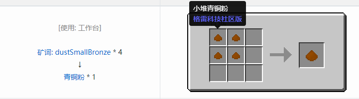 我的世界格雷科技社区版粉合成表大全
