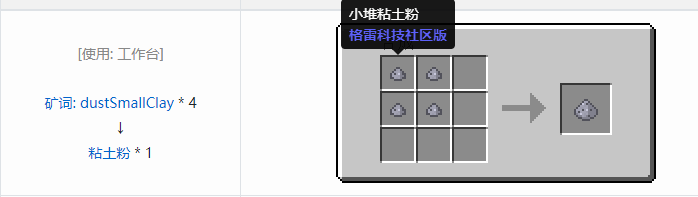 我的世界格雷科技社区版粉合成表大全