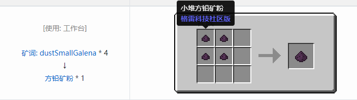 我的世界格雷科技社区版粉合成表大全