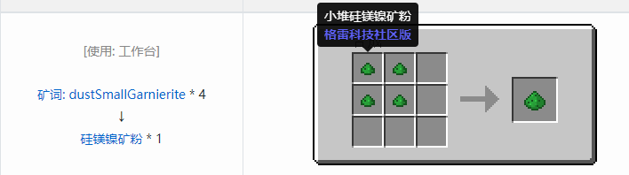 我的世界格雷科技社区版粉合成表大全