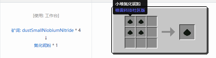 我的世界格雷科技社区版粉合成表大全