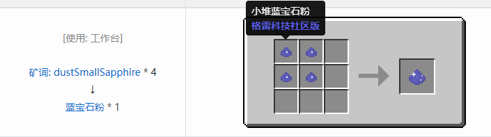 我的世界格雷科技社区版粉合成表大全