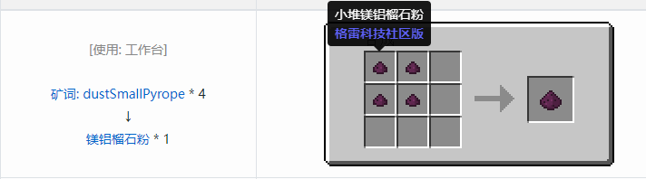 我的世界格雷科技社区版粉合成表大全