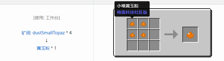 我的世界格雷科技社区版粉合成表大全