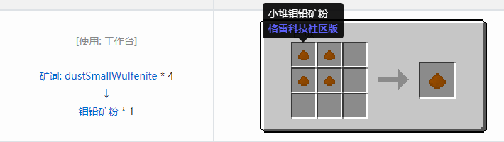 我的世界格雷科技社区版粉合成表大全