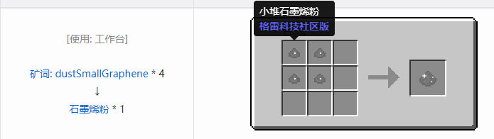 我的世界格雷科技社区版粉合成表大全
