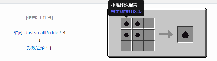 我的世界格雷科技社区版粉合成表大全
