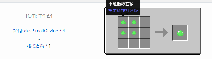 我的世界格雷科技社区版粉合成表大全