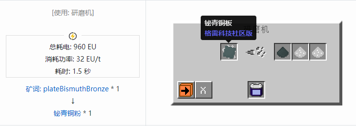 我的世界格雷科技社区版粉合成表大全