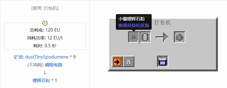 我的世界格雷科技社区版粉合成表大全