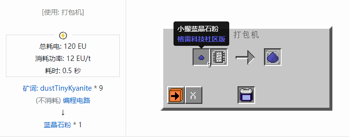 我的世界格雷科技社区版粉合成表大全