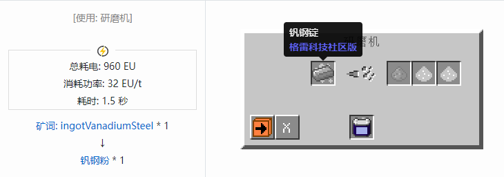 我的世界格雷科技社区版粉合成表大全