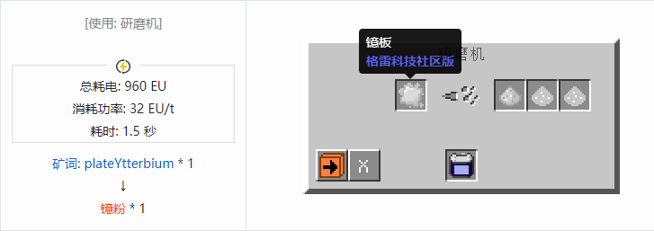 我的世界格雷科技社区版粉合成表大全
