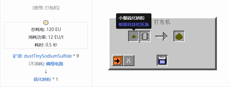 我的世界格雷科技社区版粉合成表大全