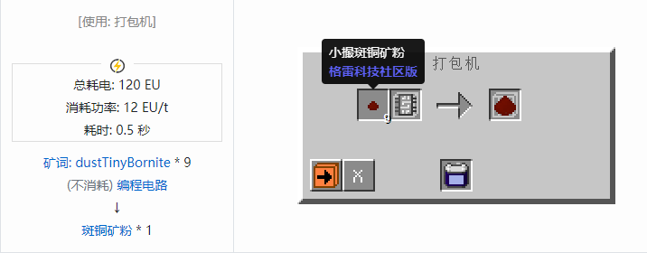 我的世界格雷科技社区版粉合成表大全