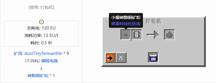 我的世界格雷科技社区版粉合成表大全
