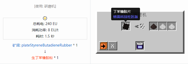 我的世界格雷科技社区版粉合成表大全