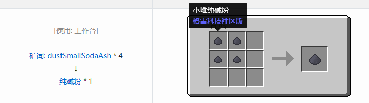 我的世界格雷科技社区版粉合成表大全