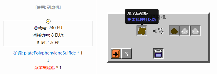 我的世界格雷科技社区版粉合成表大全