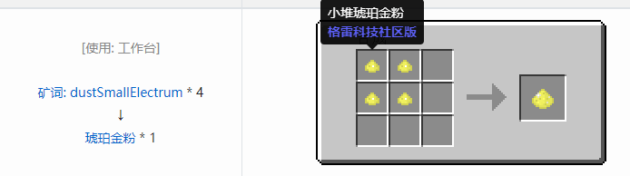 我的世界格雷科技社区版粉合成表大全