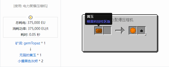 我的世界格雷科技社区版晶体合成表大全
