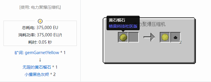 我的世界格雷科技社区版晶体合成表大全