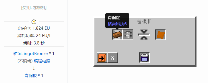 我的世界格雷科技社区版板合成表大全