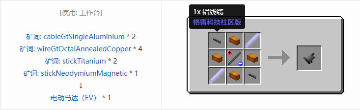 我的世界格雷科技社区版核心机器组件合成表大全