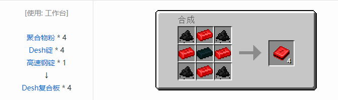 我的世界HBM的核科技模组材料合成表大全