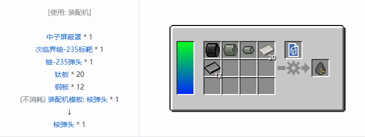 我的世界HBM的核科技模组零件和部件合成表大全