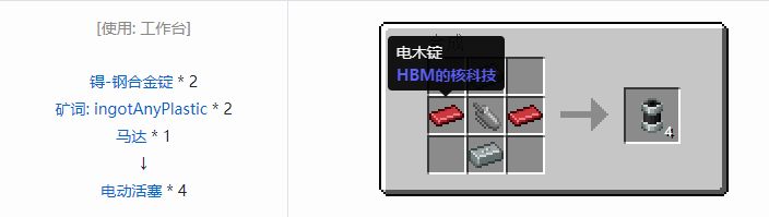 我的世界HBM的核科技模组零件和部件合成表大全
