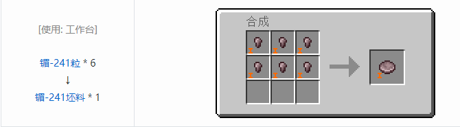 我的世界HBM的核科技模组坯料合成表大全