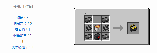 我的世界HBM的核科技模组交通合成表大全