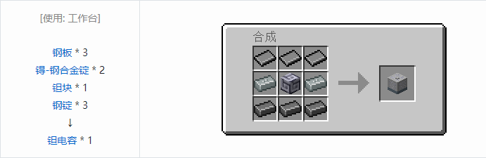 我的世界HBM的核科技模组储存合成表大全