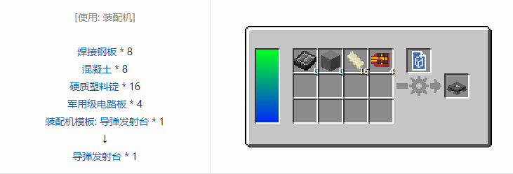 我的世界HBM的核科技导弹合成表大全
