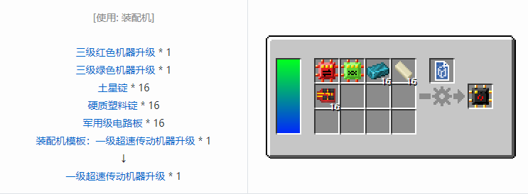 我的世界HBM的核科技模组机器升级合成表大全