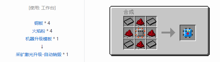 我的世界HBM的核科技模组机器升级合成表大全