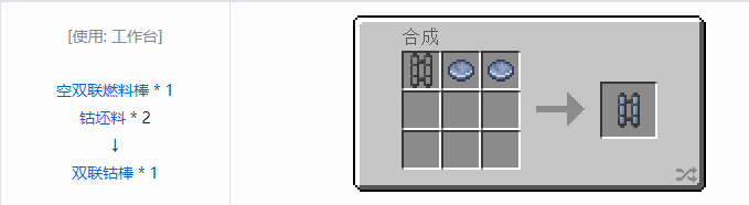 我的世界HBM的核科技模组燃料棒合成表大全