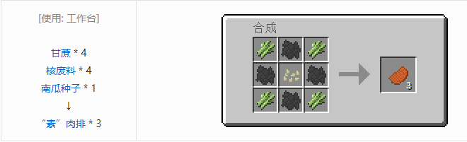 我的世界HBM的核科技模组食物合成表大全