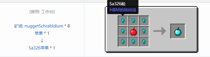 我的世界HBM的核科技模组食物合成表大全