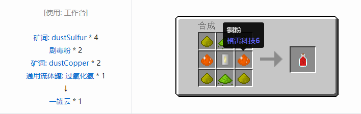 我的世界HBM的核科技模组投掷物合成表大全