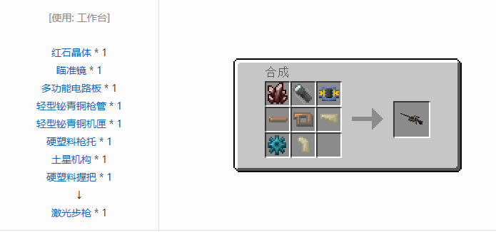 我的世界HBM的核科技模组武器合成表大全