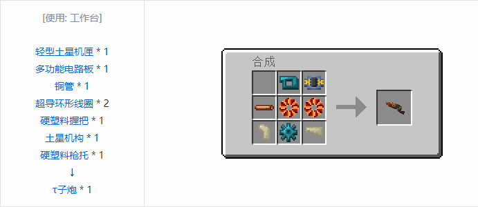 我的世界HBM的核科技模组武器合成表大全