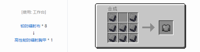 我的世界HBM的核科技模组装备合成表大全