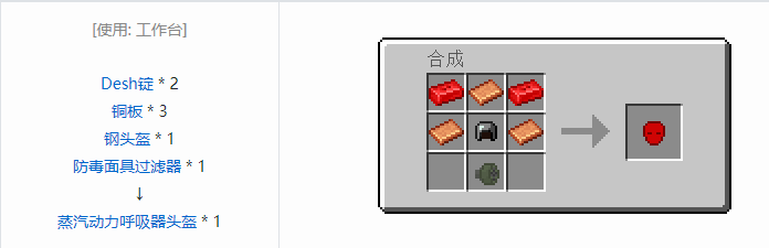 我的世界HBM的核科技模组装备合成表大全