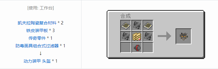 我的世界HBM的核科技模组装备合成表大全