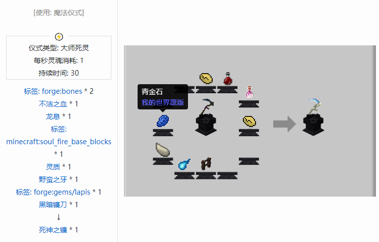 我的世界诡厄巫法武器合成表大全