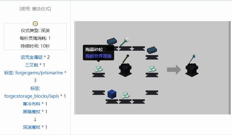 我的世界诡厄巫法武器合成表大全