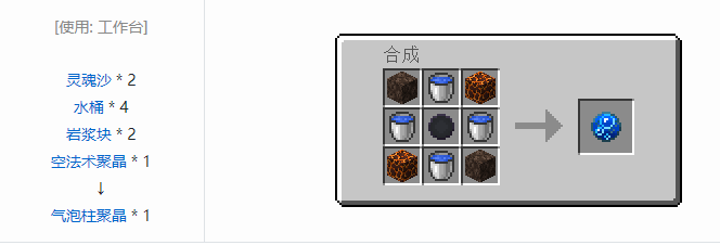我的世界诡厄巫法聚晶合成表大全